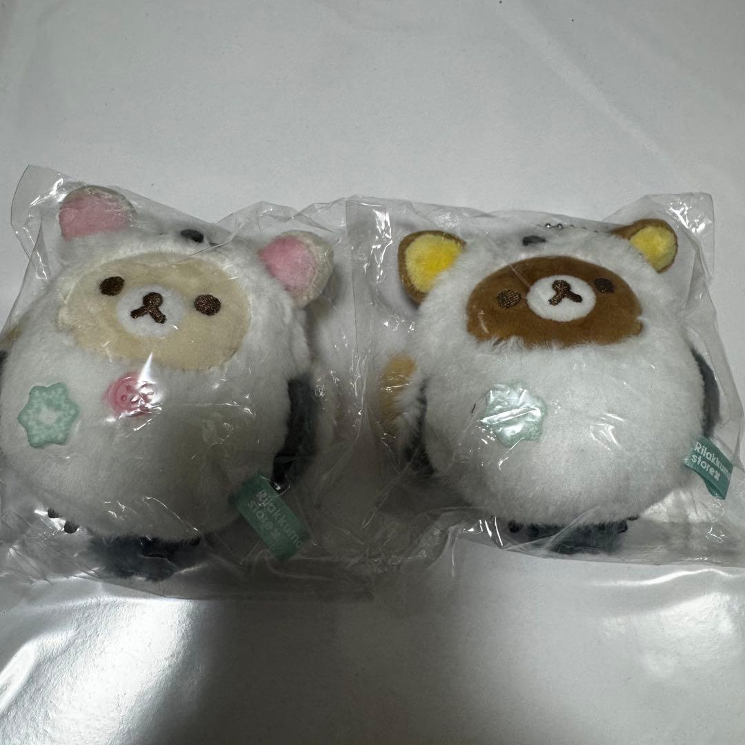 リラックマ　シマエナガ　仙台 札幌 限定　ぶらさげぬいぐるみ 2点セット売り