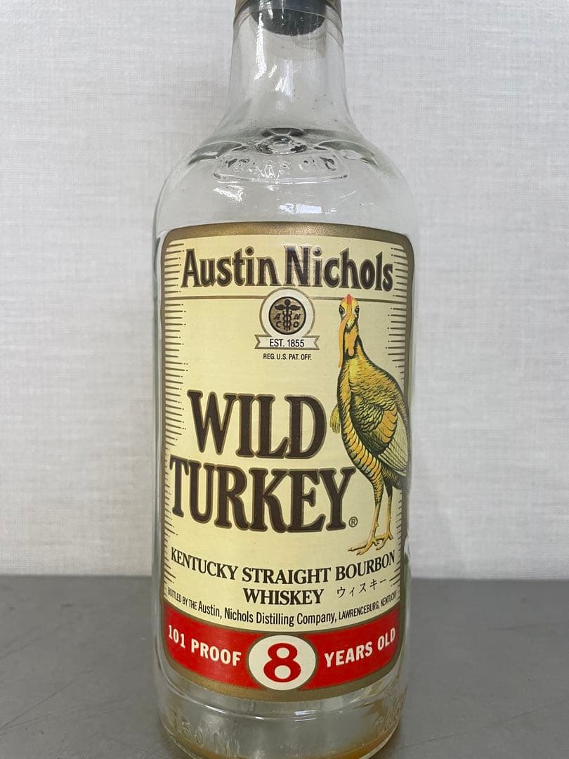 Wild Turkey 8 年オールドボトル　空き瓶