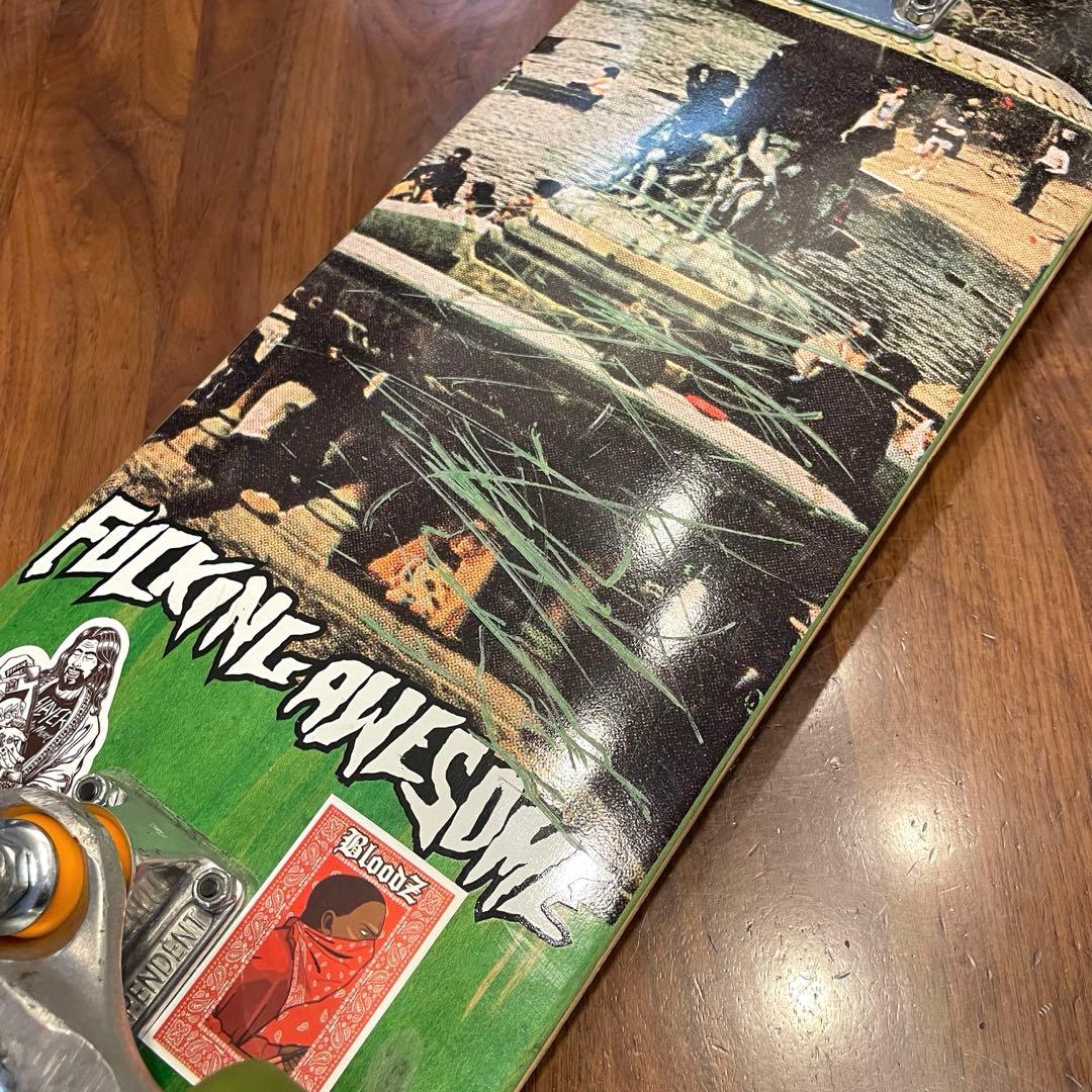 ファッキングオーサム　スケボー　コンプリート　インディペンデント　チタニウム