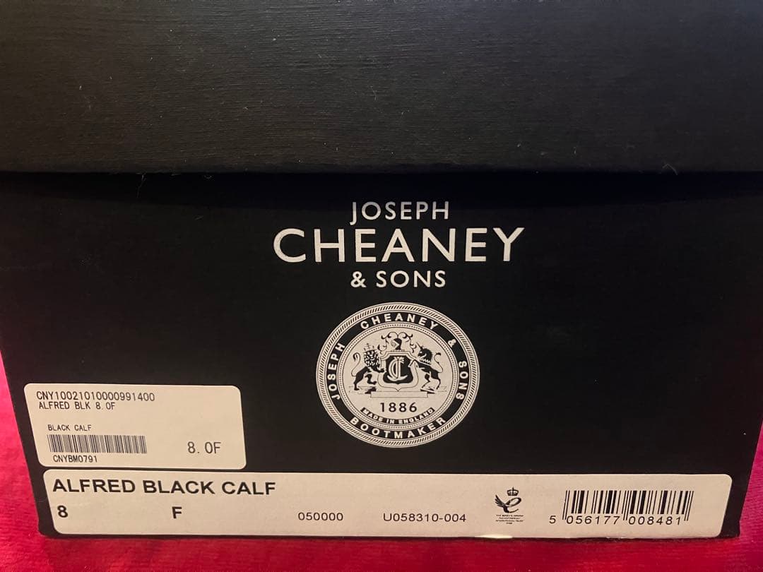 JOSEPH CHEANEY ALFREDジョセフチーニーブラックレザーシューズ