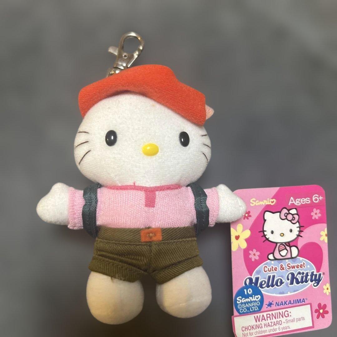 公*o様 【タグ付き】ハローキティ キーホルダー サンバイザーリュック付き サン