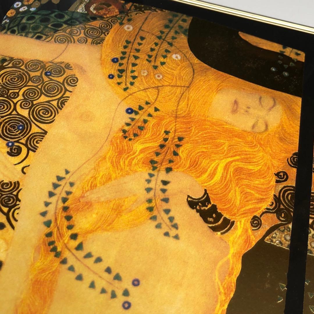 真作保証 グスタフ・クリムト 水蛇 額装67 /250 Gustav Klimt