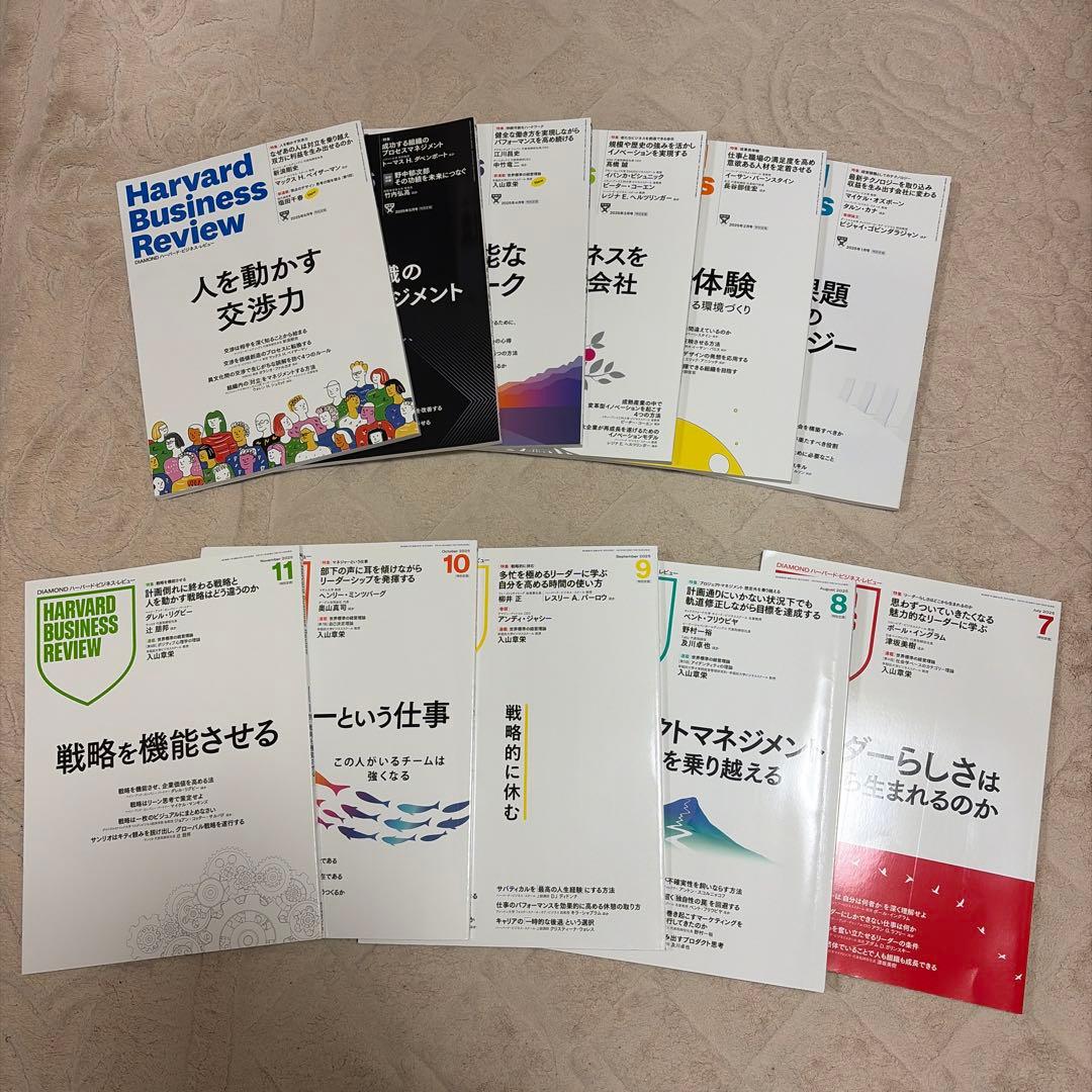 ハーバード　ビジネス　レビュー　2025/1-2025/11 11冊セット