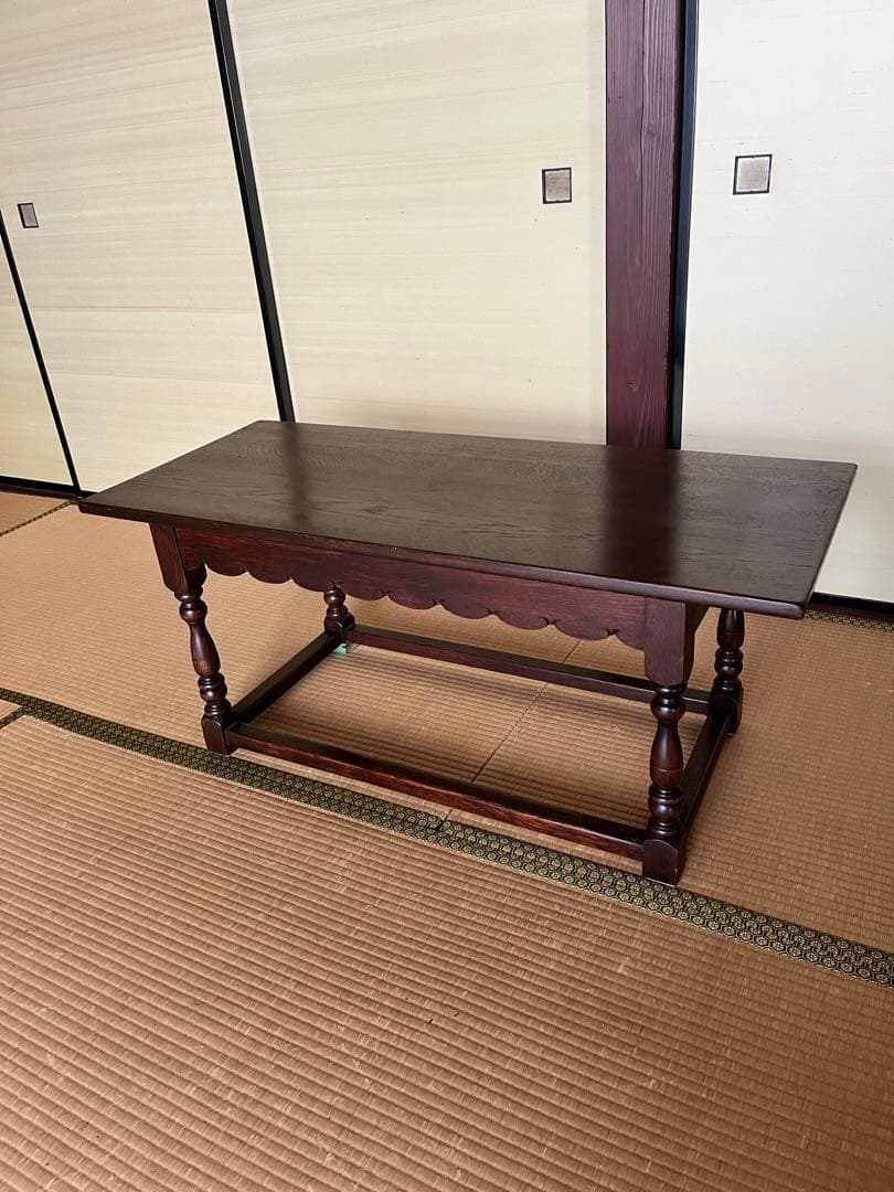 【yu.ui】アンティークローテーブル