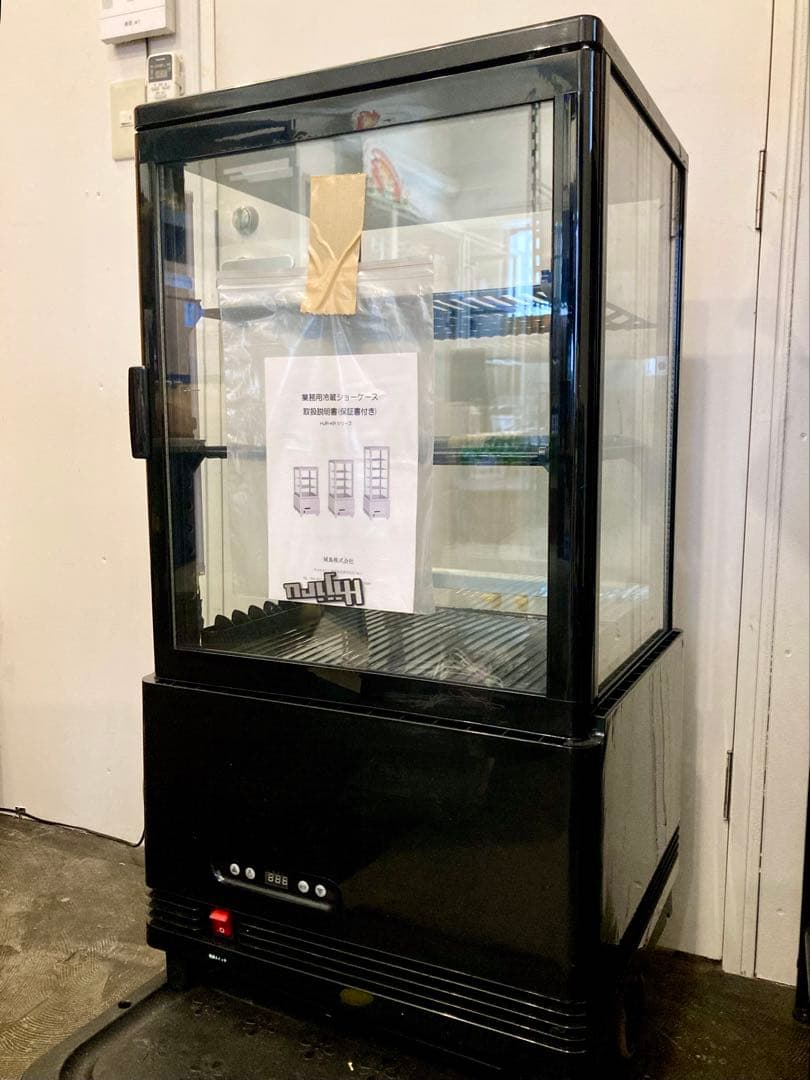 【美品】Hijiru ヒジル 4面ガラス 卓上 冷蔵ショーケース