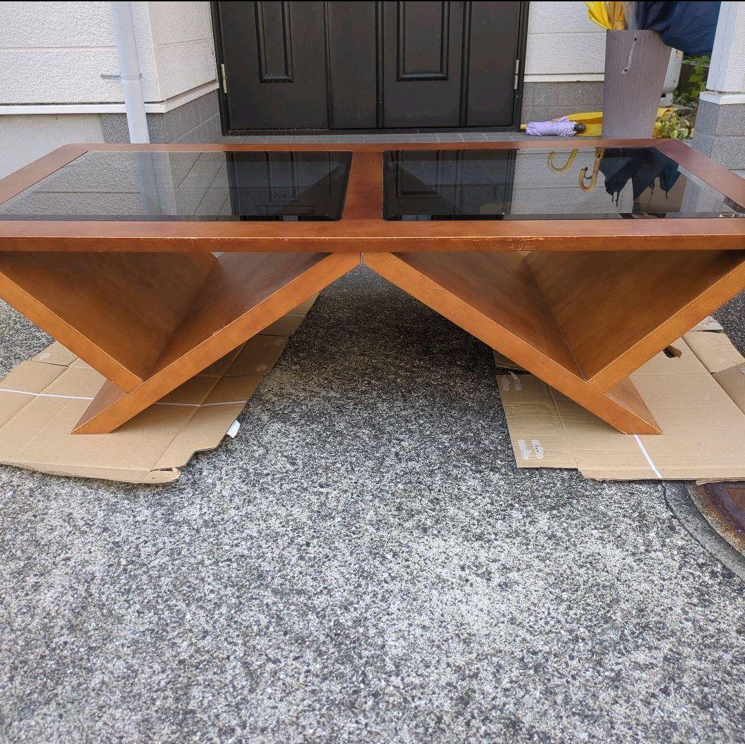 マルニ maruni ローテーブル ガラス デザイナー 木製 アンティーク