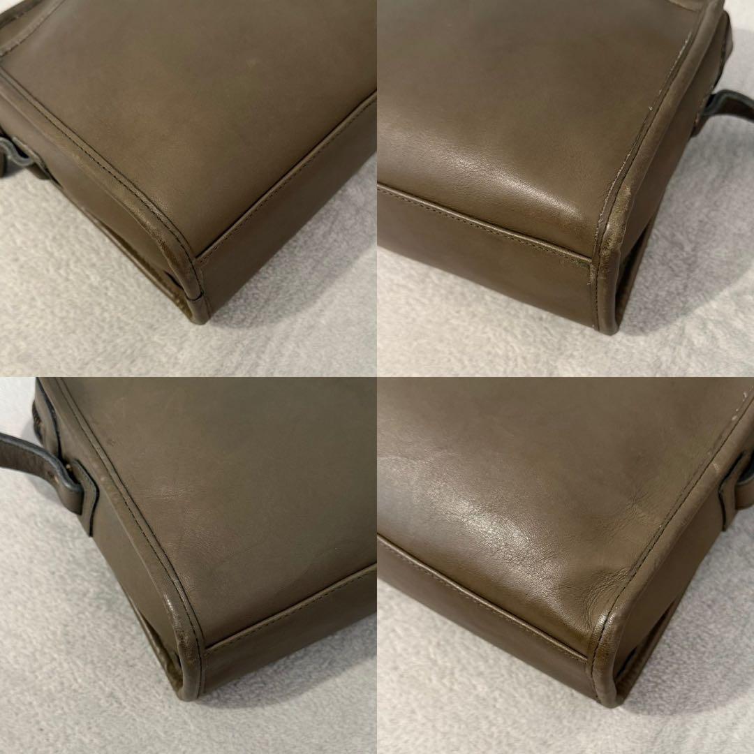 バッグ Vintage Coach Olive Green Fulton Bag