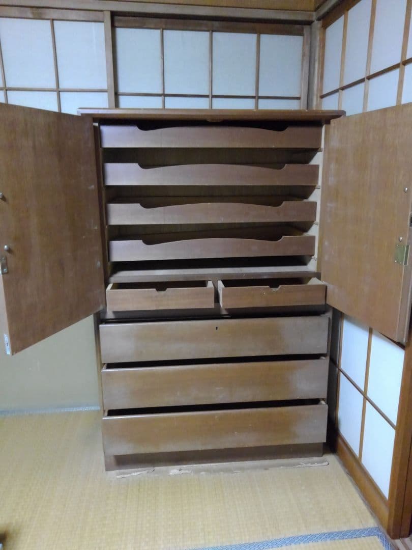 昭和レトロ　木製タンス