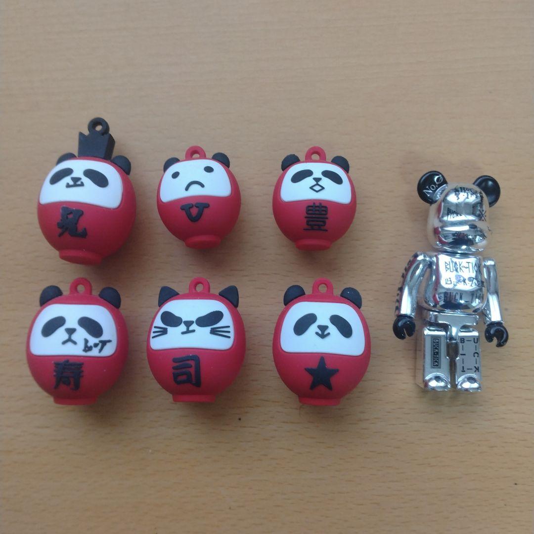 BUCK-TICKパンダマスコット6個セット＋フィギュア