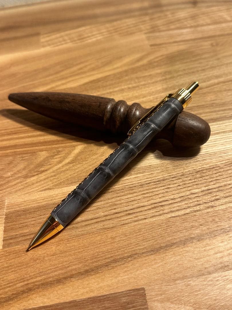 革軸シャーペン(ボールペンも可) 加藤金属 KATO202