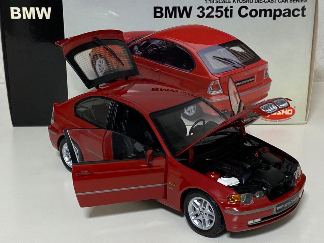 京商 1/18 BMW 325ti Conpact コンパクト (レッド)