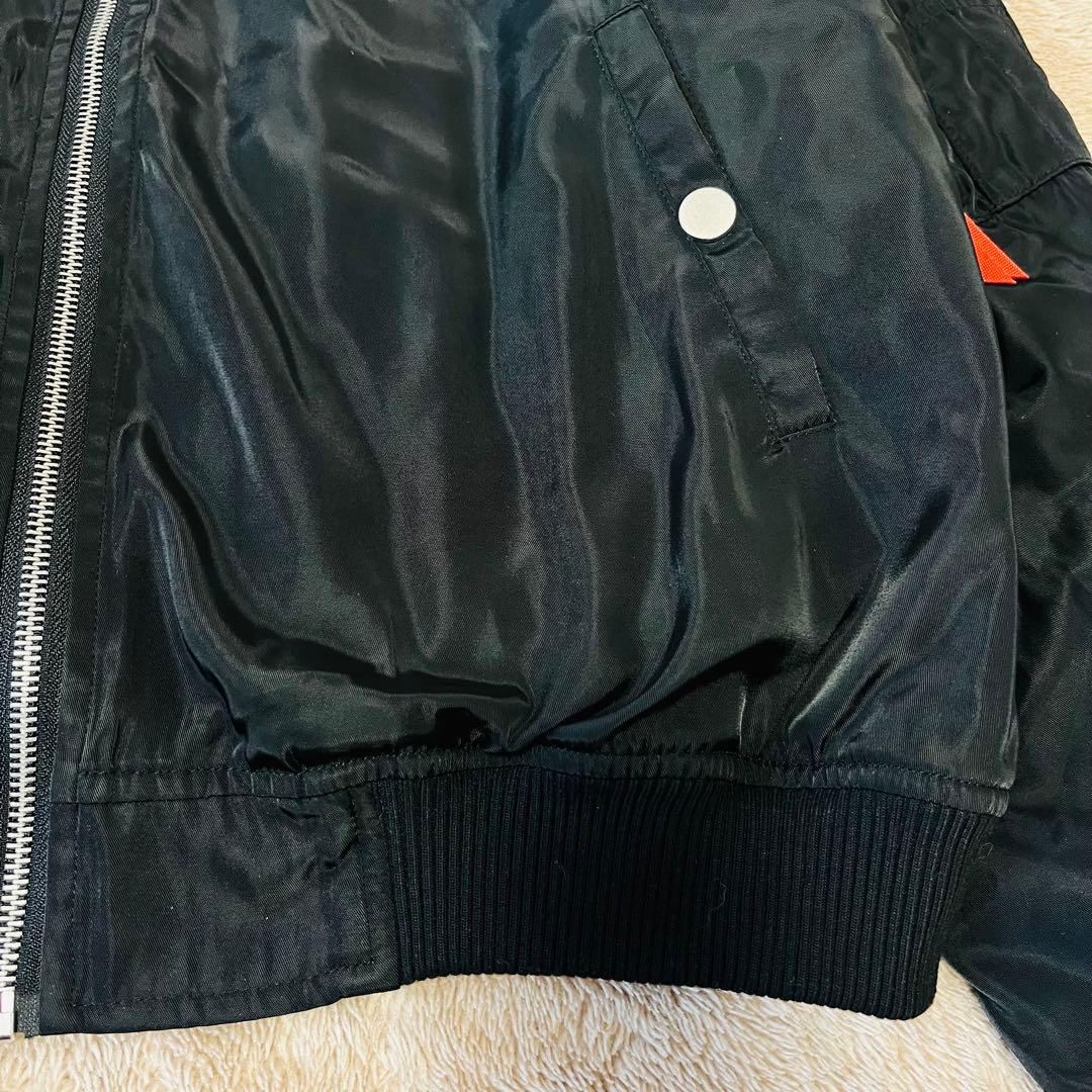 めいちゃん MA-1 歌い手 めいちゃん ジャンパー ブルゾン ブラック フリー