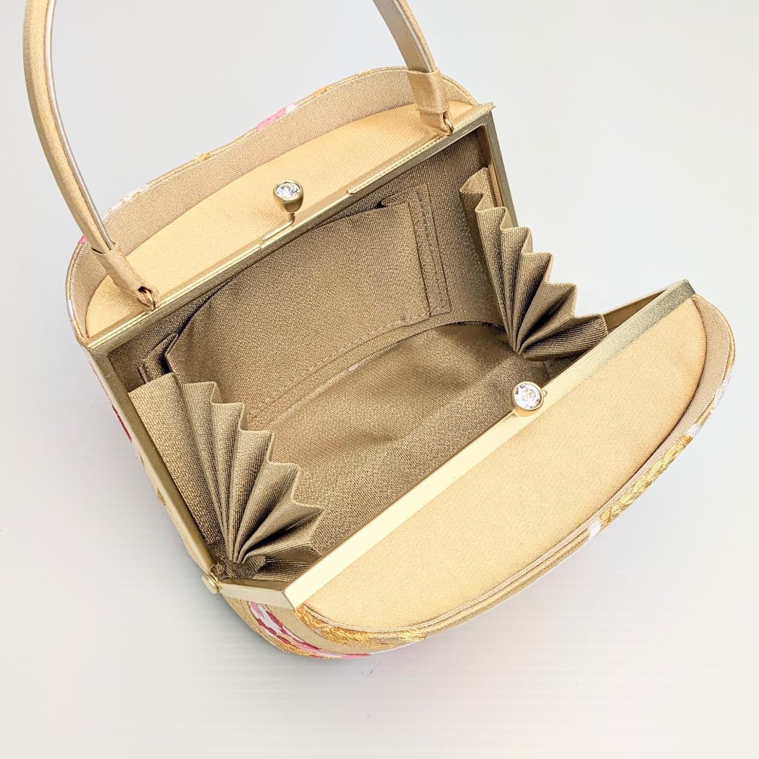 草履バッグセット 岩佐ブランド 古典 帯地 振袖用 金 フリーサイズ u84