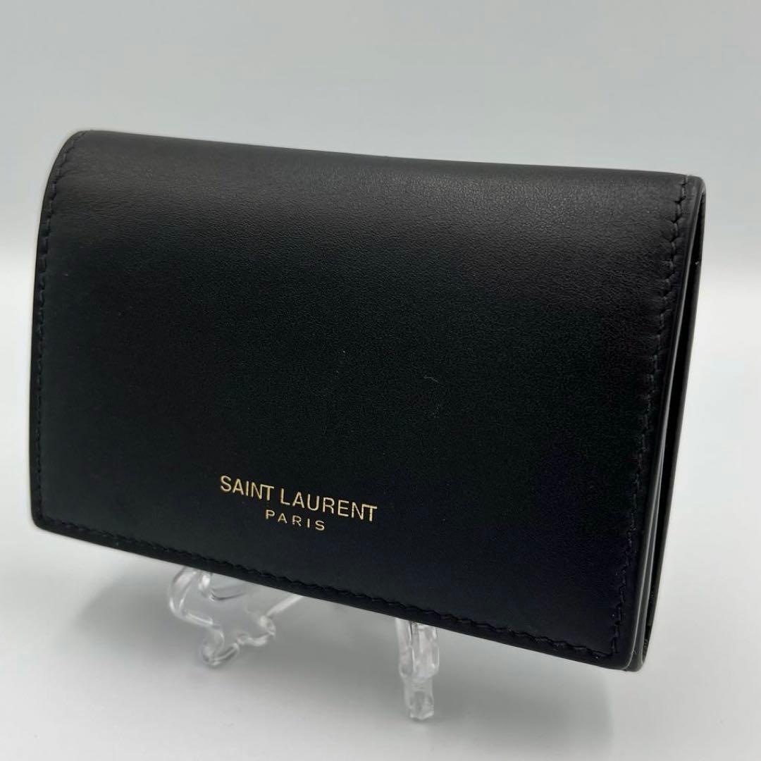 ✨美品✨SAINT LAURENT 6連キーケース　ブラック　ゴールドロゴ