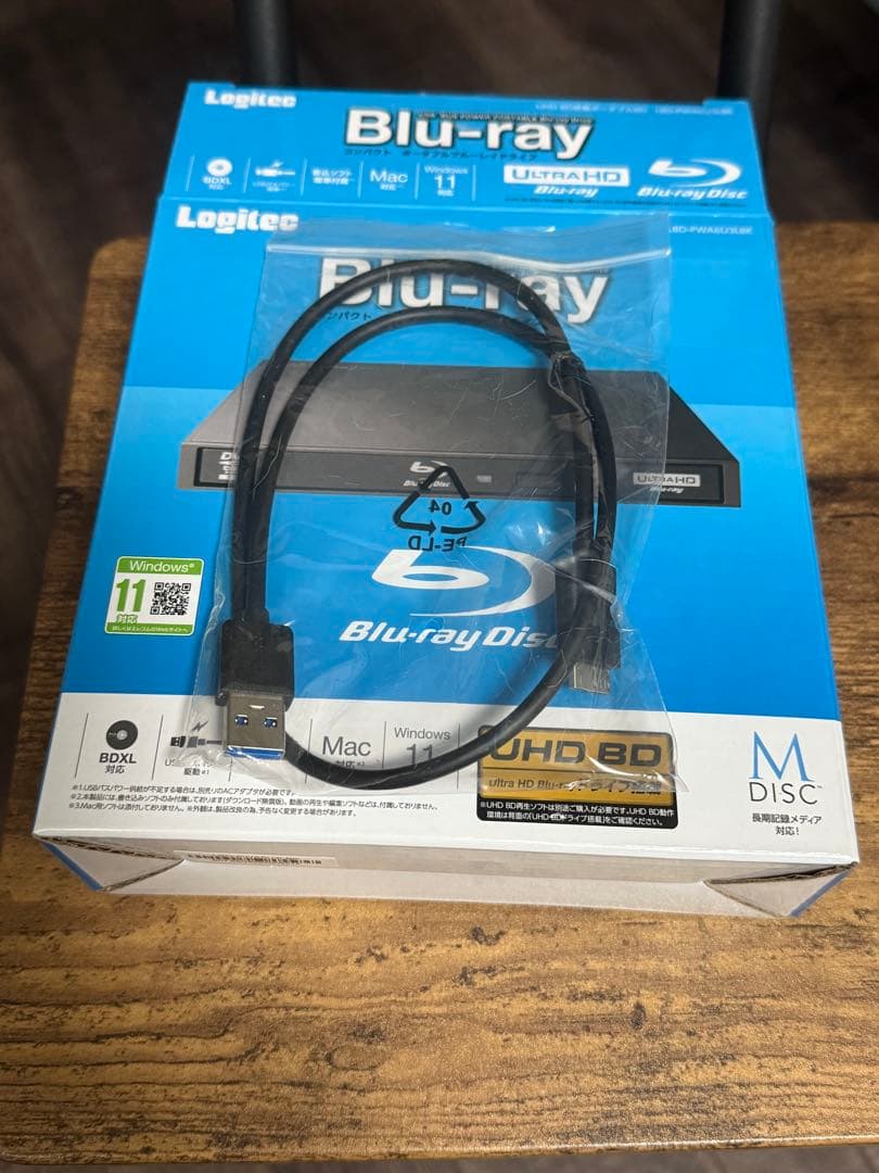 Logitec LBD-PUA6U3-BK 外付けブルーレイディスクドライブ