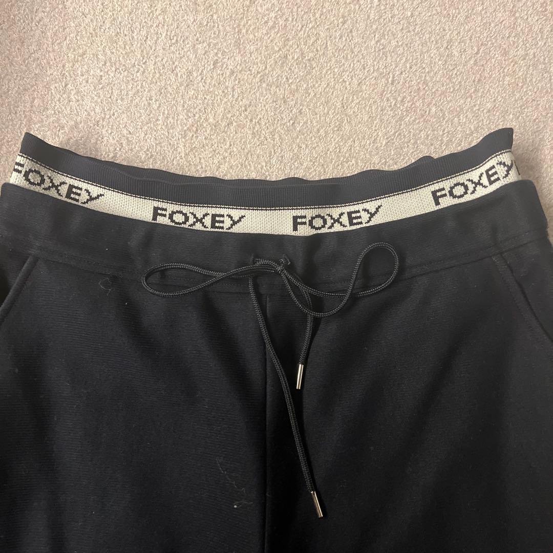FOXEY ガウチョパンツ ブラック 38