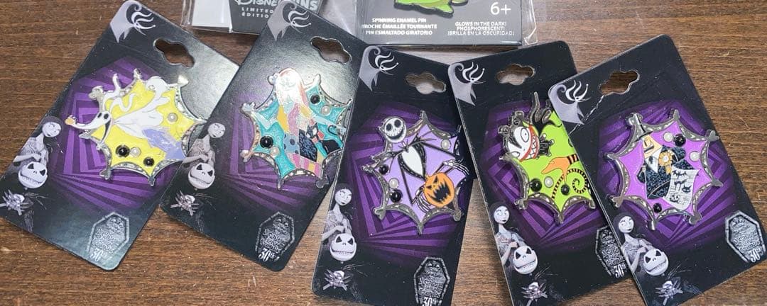 30周年anniversary ピンバッジセット　ナイトメアビフォアクリスマス