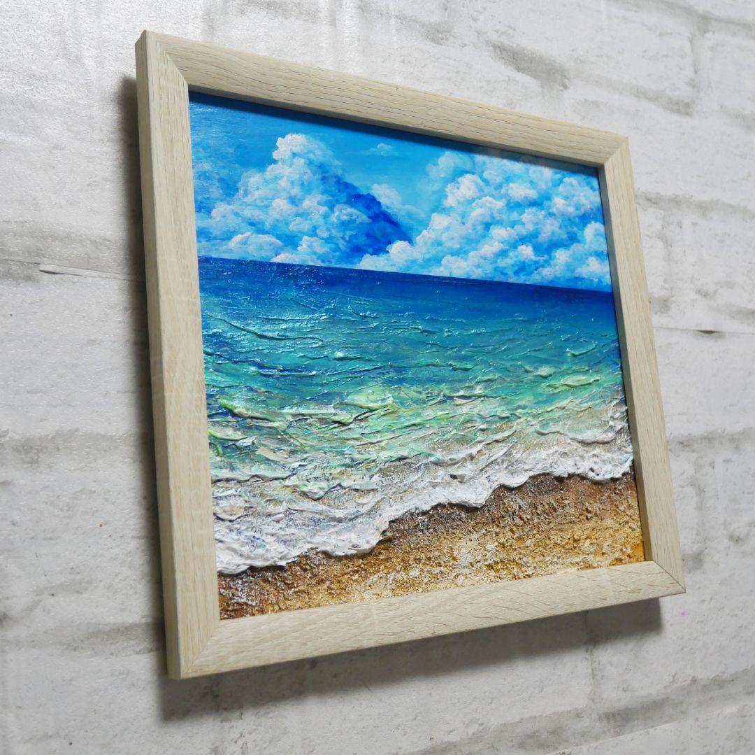 油絵 油彩 油彩画 絵 絵画【夏の海】
