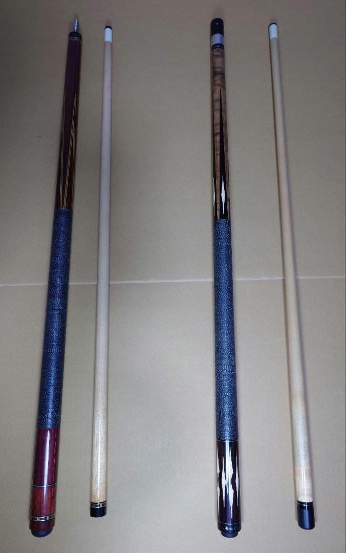 ビリヤードキュー Mezz Cues + ブランド不明 2本セット ケースセット