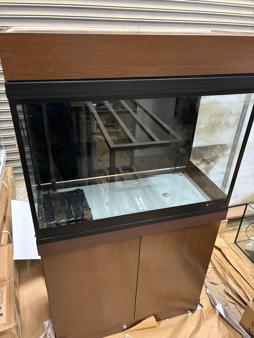 M*E様 750×350×510 特注ガラス水槽＋カバー＋台付き 発送不可！