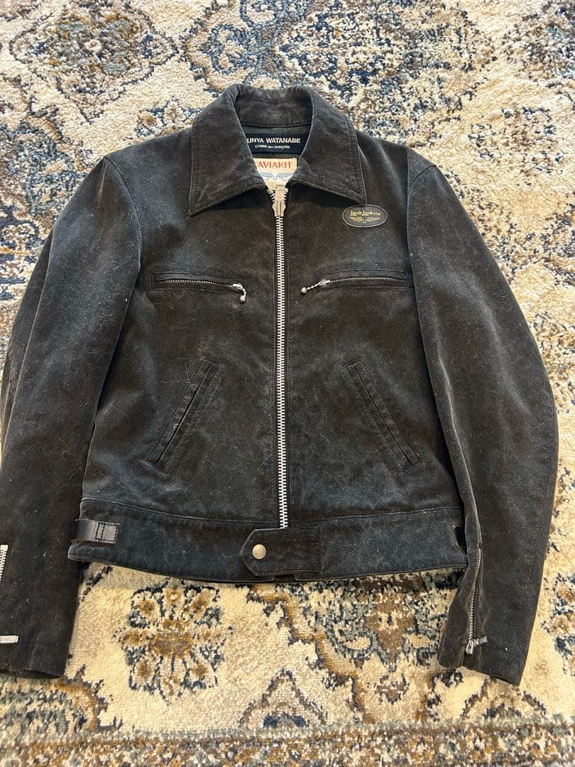 ルイスレザー　コムデギャルソンコラボ　シングルライダースジャケット