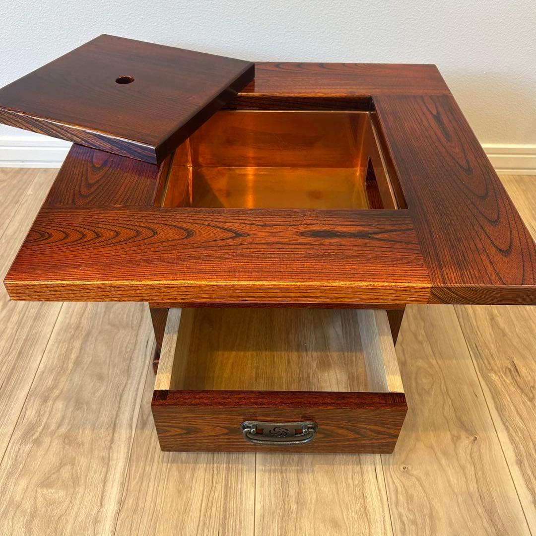 囲炉裏テーブル 囲炉裏 火鉢 ヴィンテージ アンティーク 昭和レトロ 古民家