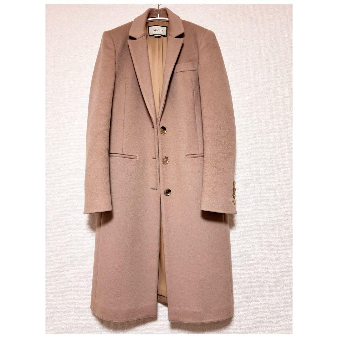 1日以内発送！【美品】GUCCIグッチ ウール チェスターコート
