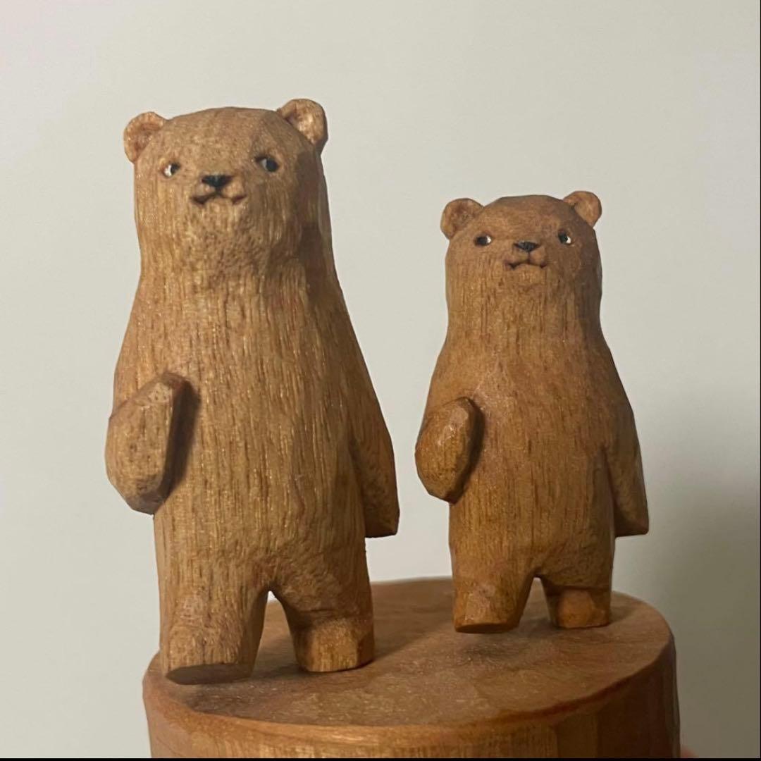 江籠正樹　クマ　木彫りの熊　kiyata きたかぜパンチ三谷龍二