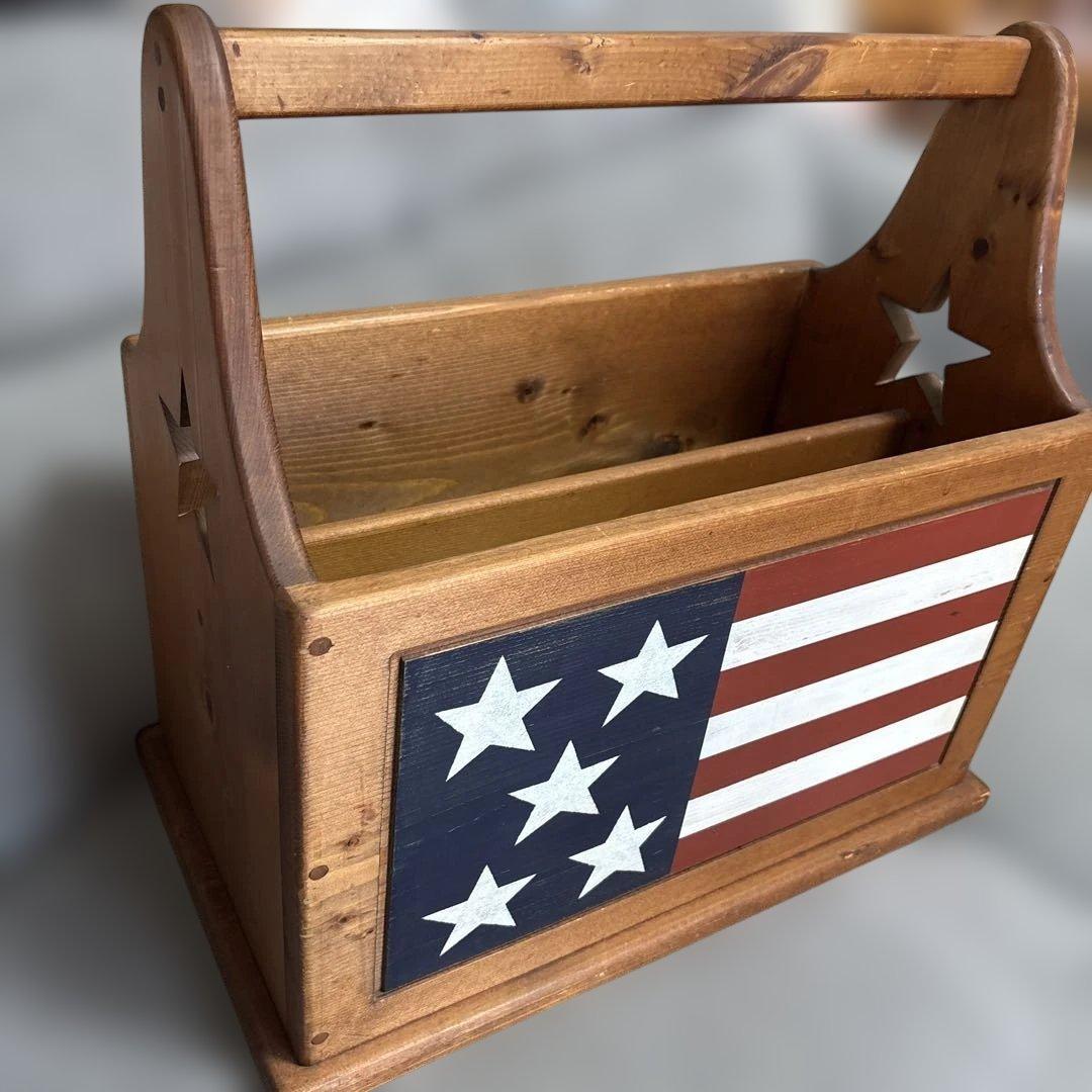 【星条旗】アメリカンカントリー雑貨　マガジンラック