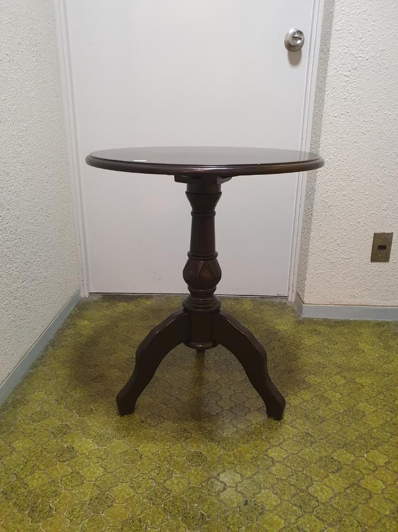 アンティーク サイドテーブル コーヒーテーブル ロココ調家具 猫脚 レトロ ②
