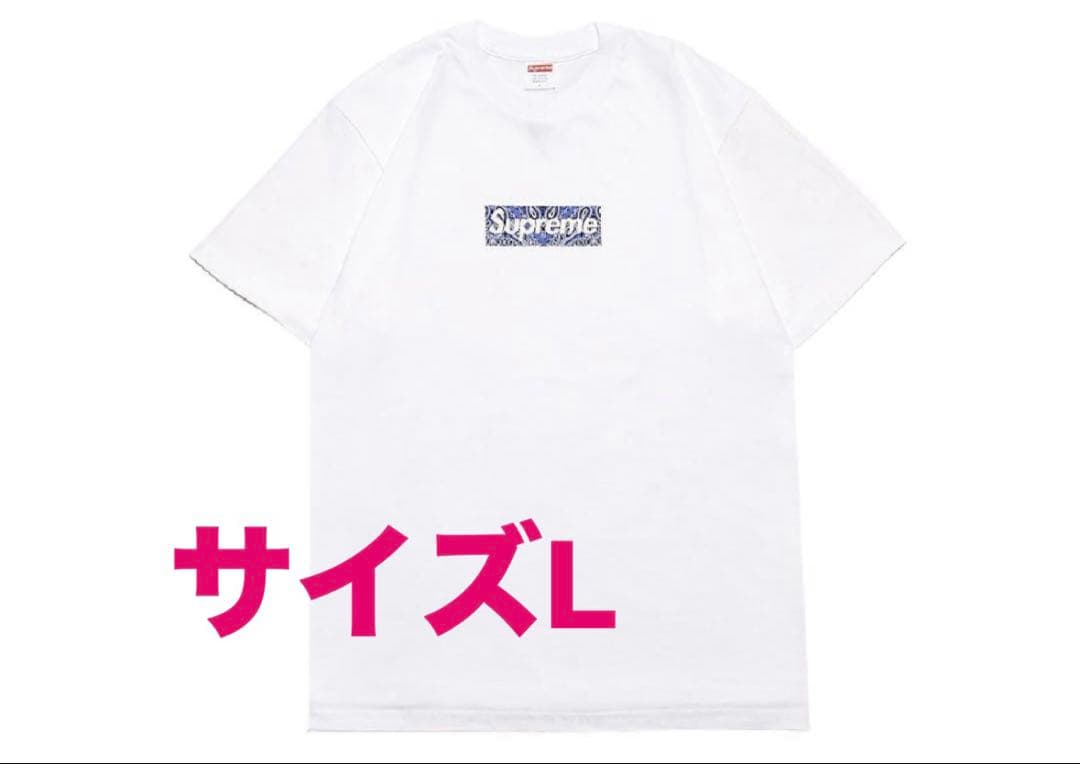 Supreme ロゴプリント Tシャツ Lサイズ ホワイト
