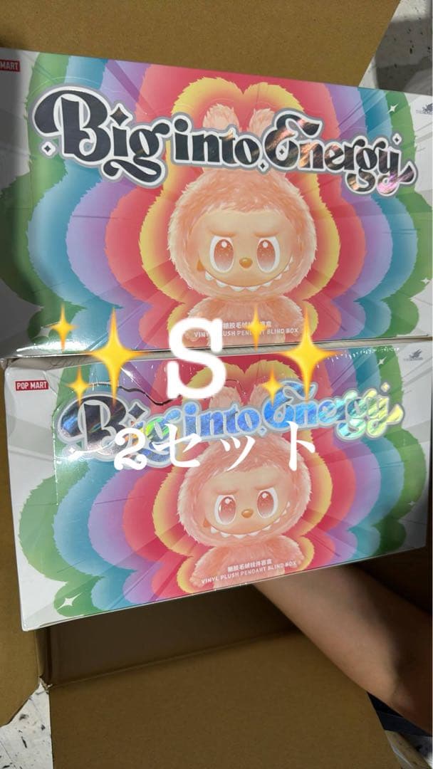 ポップマート LABUBU Big into Energy ぬいぐるみ2セット