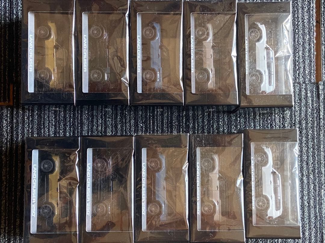 ランクル250 京商ミニカー　セット　左ハンドル、右ハンドル　各5個