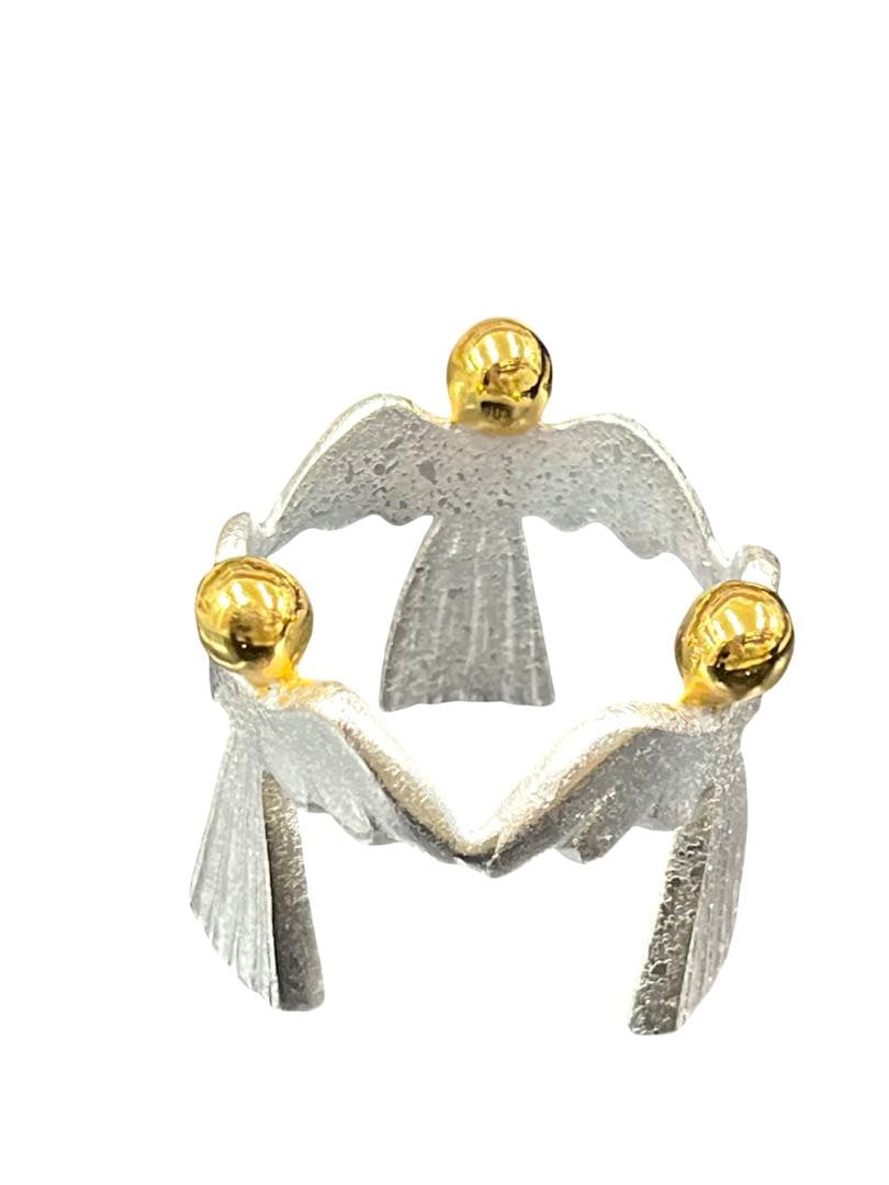 茶道具　蓋置　三天使　クリスマス