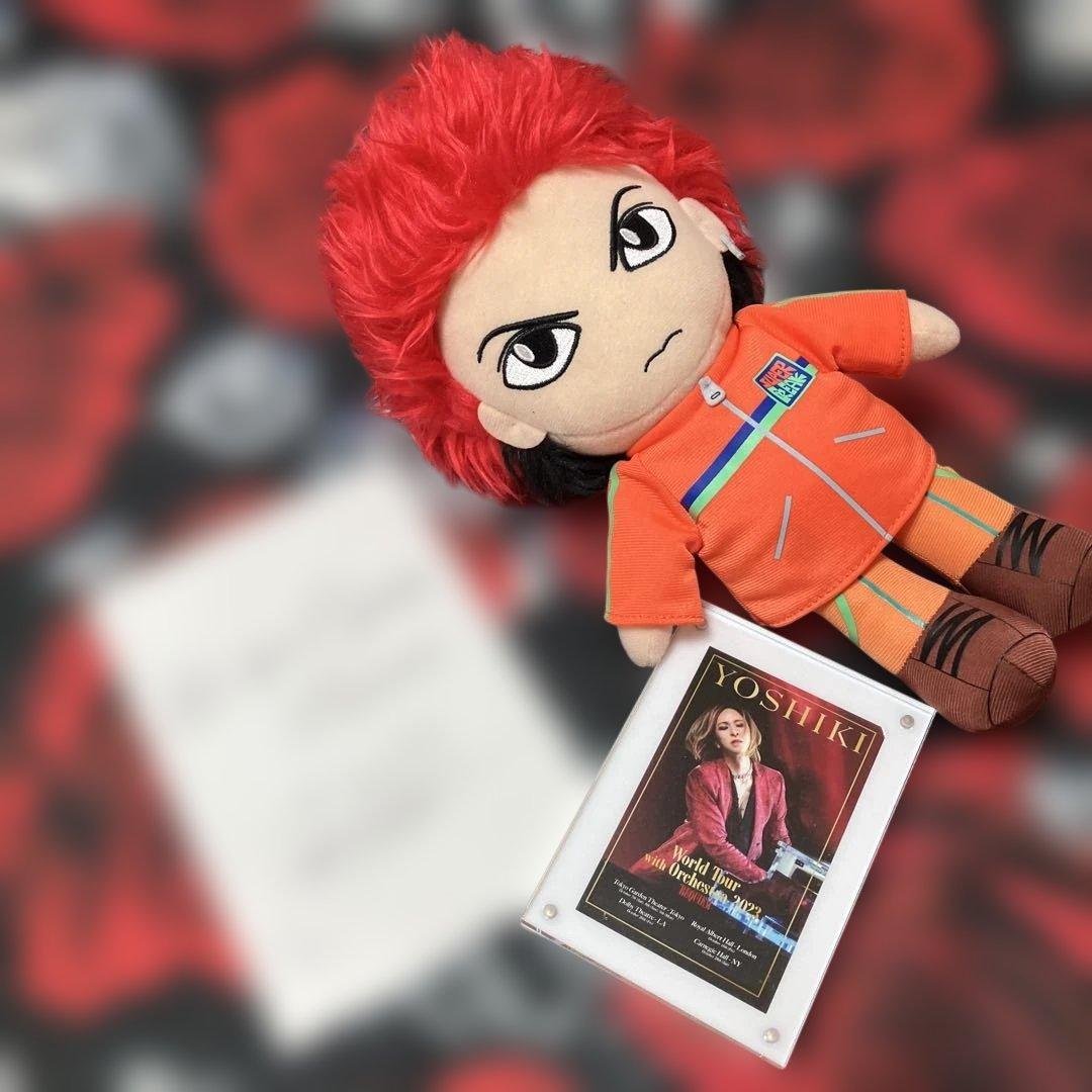 YOSHIKI ぬいぐるみ サイン付き 約30cm