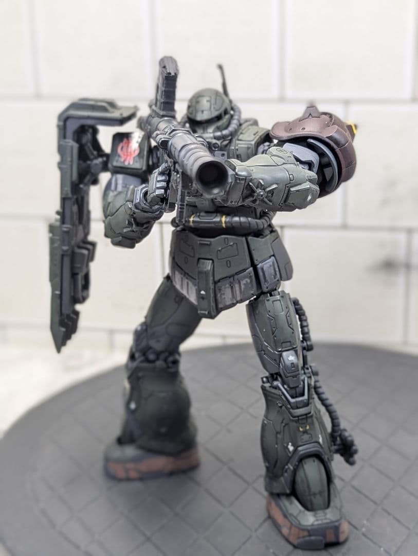 復讐のレクイエム HG MS−06F ザクⅡ FTYPE ルショ―ン機 完成品