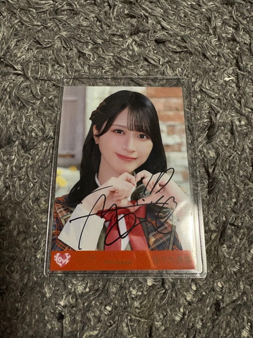 佐々木舞香 ラブソングに襲われる 歌唱衣装 ヨリ直筆生写真