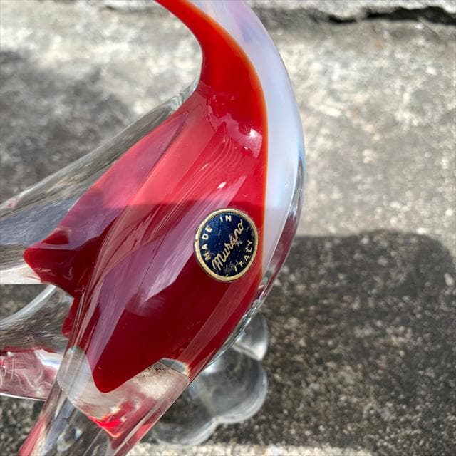イタリア｜murano/ムラーノ｜ガラスオブジェクト｜鳥｜ヴェネツィア｜