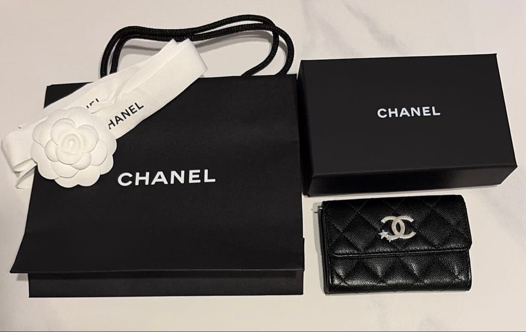新品未使用　シャネル　カードケース　ケース ブラック 25B