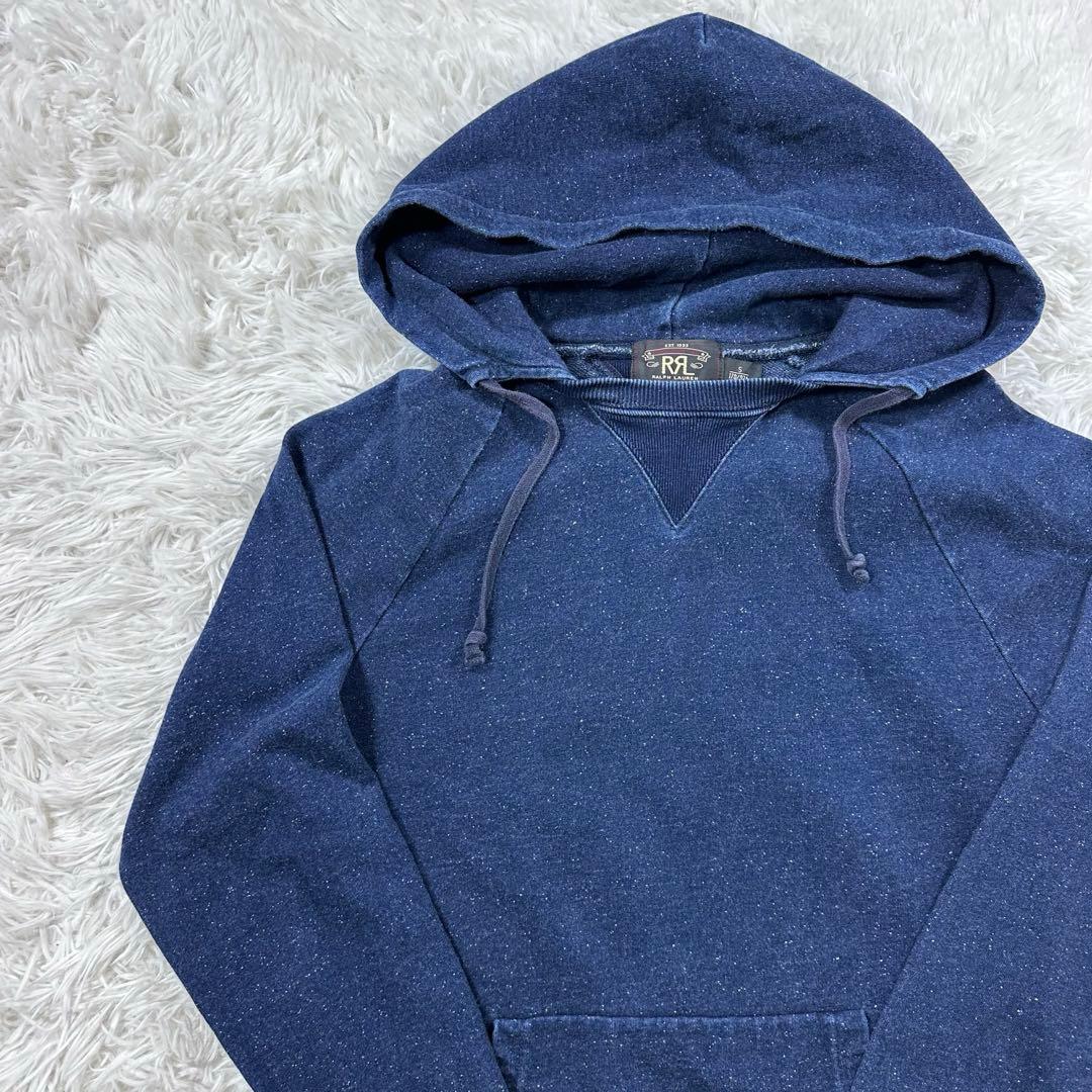 美品✨ラルフローレン RRL インディゴ染め スウェット パーカー プルオン