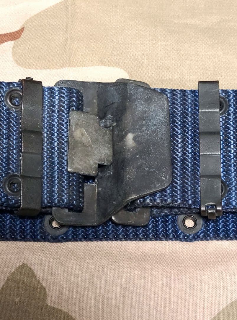 ベトナム戦争装備 希少レア DAVIS型ナイロンベルト青色