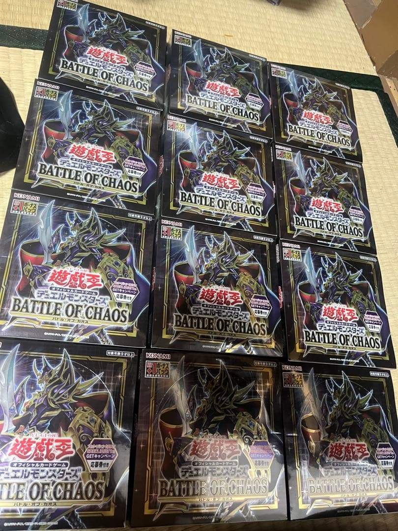 遊戯王　バトルオブカオス 初回生産版　シュリンク付き　未開封　新品　12box