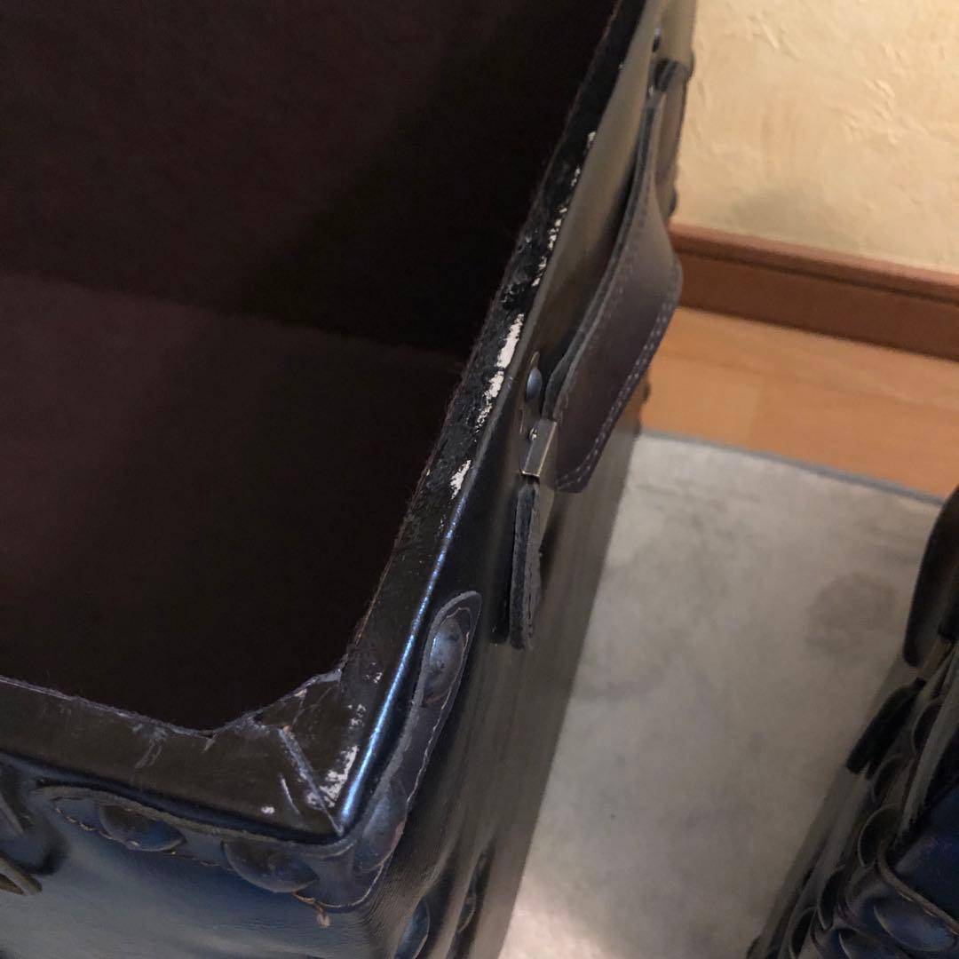 大型アンティーク宝箱スツールセット