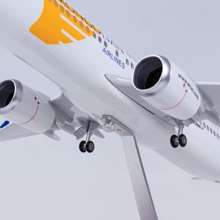 模型飛行機 モンゴル航空 B737 ボーイング 模型 LED 航空機 MGL