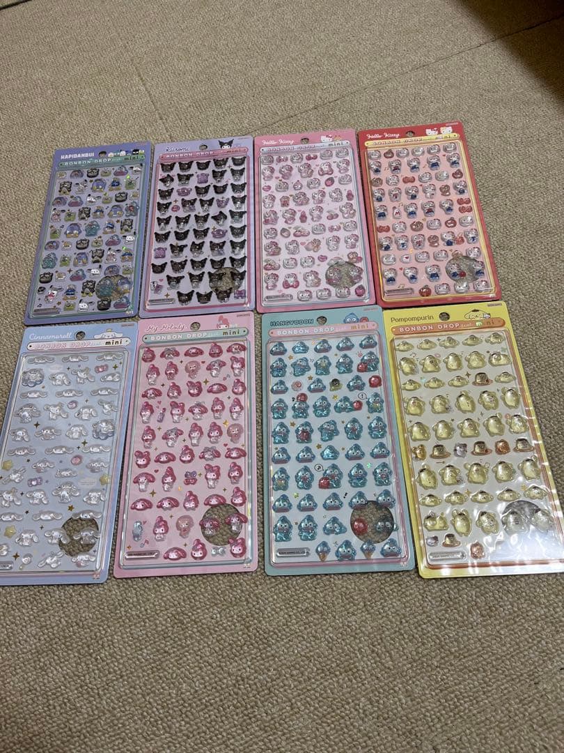 【国内正規品】 サンリオ ボンボンドロップシール ミニ コンプセット
