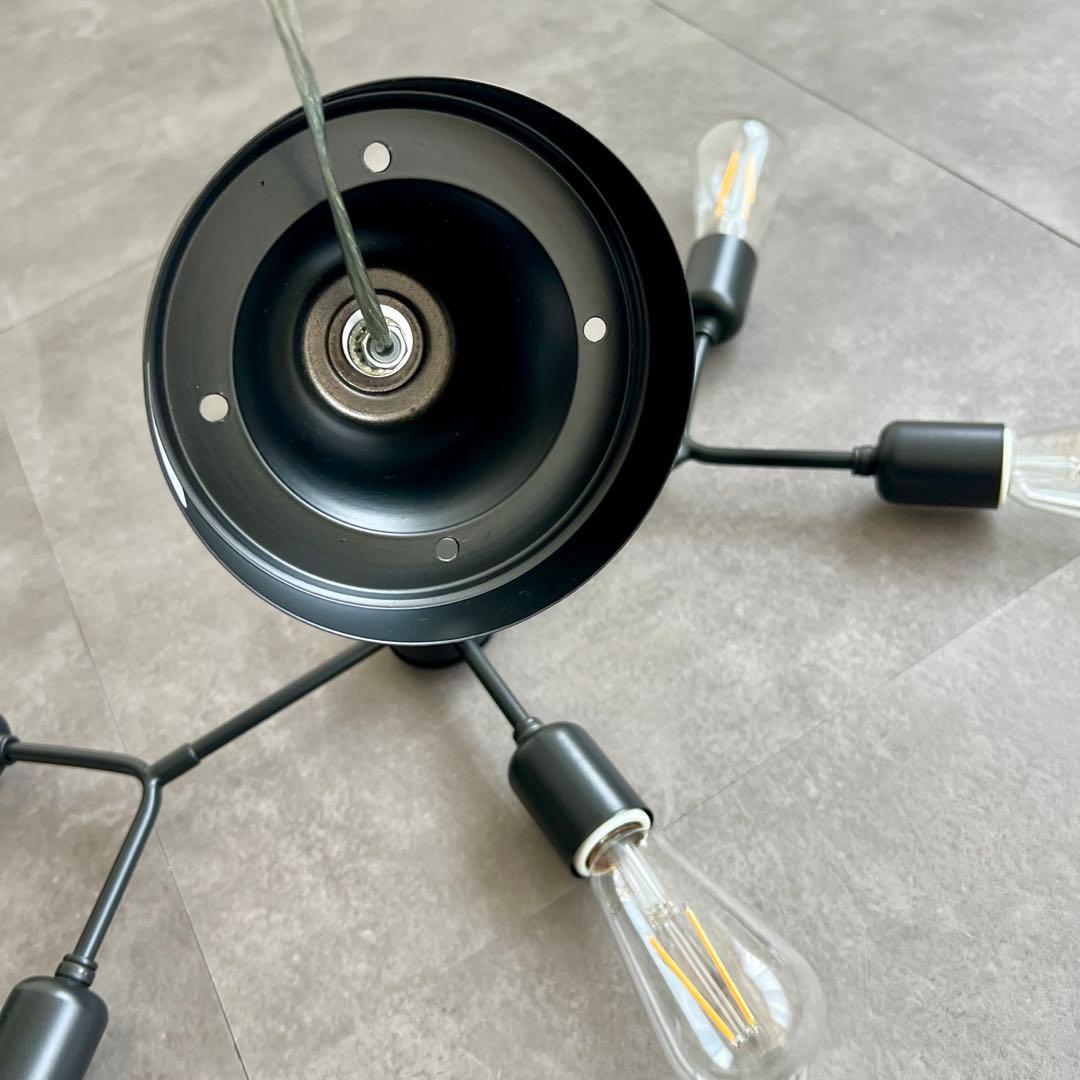 大塚家具【新品】スペイン製 シーリングライト6灯 約8畳用 モダン シャンデリア