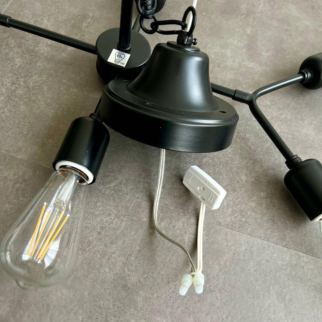 大塚家具【新品】スペイン製 シーリングライト6灯 約8畳用 モダン シャンデリア