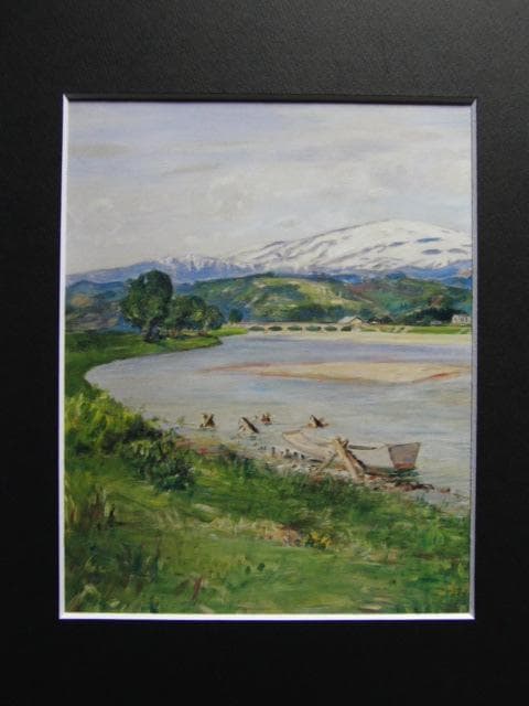 木下義謙、【月山】、希少な大判画集より、新品高級額・額装付