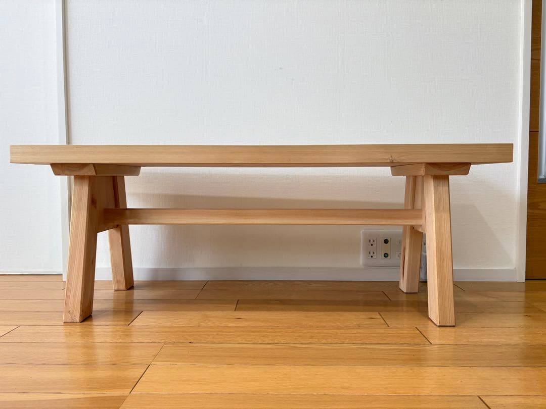 檜のベンチ　天然木