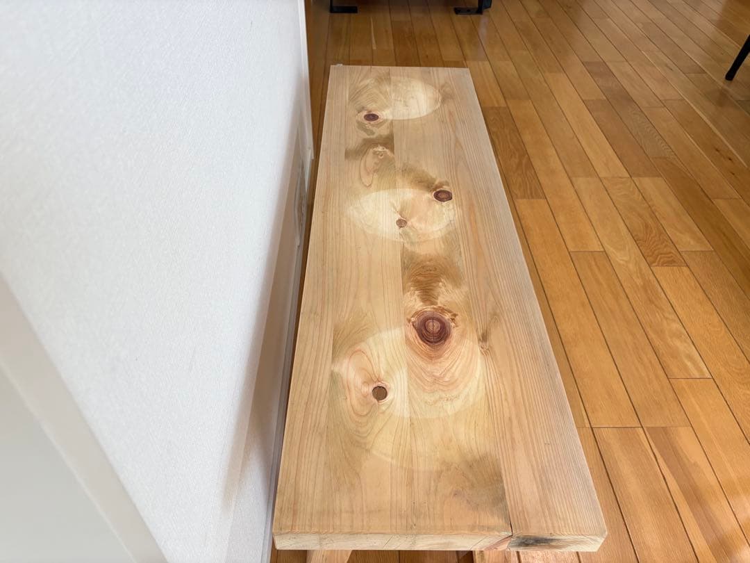 檜のベンチ　天然木